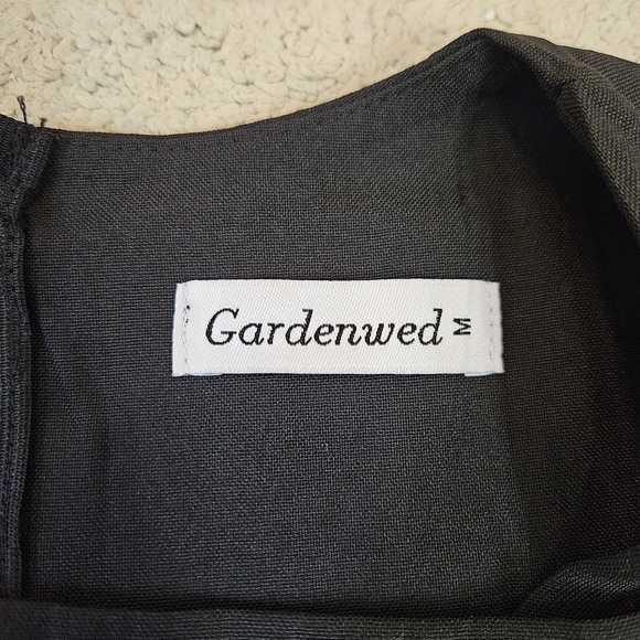 Gardenwed Black Sleeveless Wide-Leg Jumpsuit with Pockets Size Medium - Picture 6 of 10